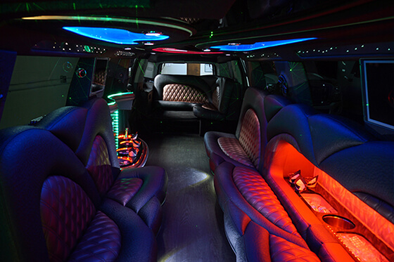 Sleek limo interiors