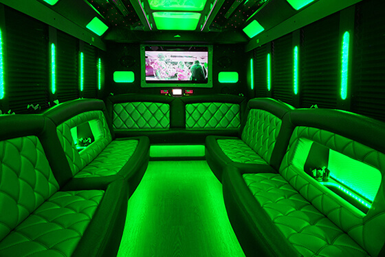 party bus mood lighting