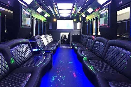 43-passenger party bus